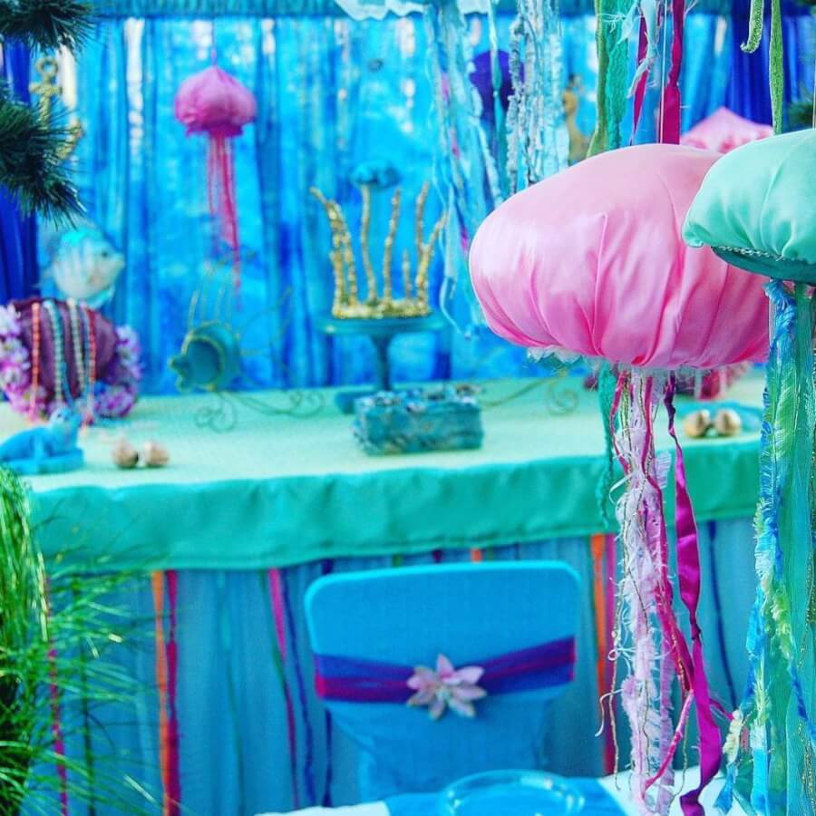 Mermaid Table Setting - Wish Upon a Party