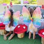 2 little fairies at Tinkerbell table setting